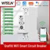 WIFI Circuit Breaker with Reclosing, Overcurrent, Overload, Lightning Protection, Self-Reset, and Undervoltage Metering