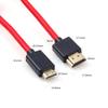 HD to Micro HD/MINI HD/HD Coiled Cable 1080P 4K 60Hz High-Speed High-Definition Television Cable for Monitor Computer |Black Re