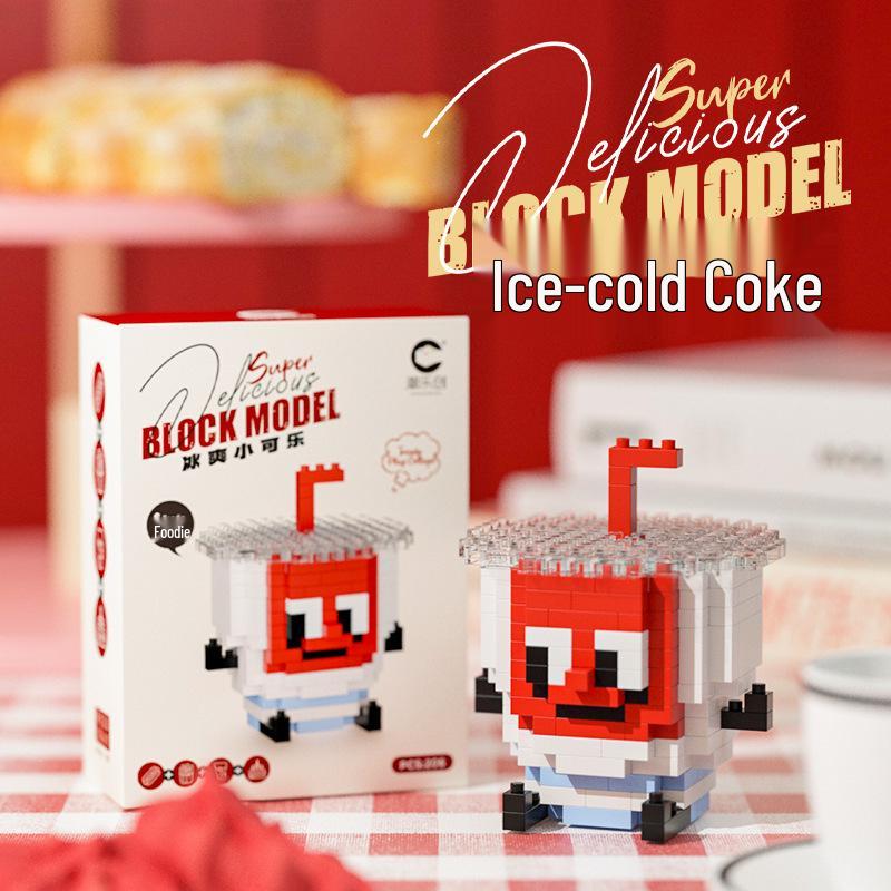 Chaolechuang Lego-Compatible Creative Food Building Blocks: Fries, Hamburger, Fruit - Educational Toy for Kids