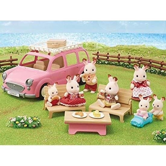 Sylvanian Families Vehicle Can Carry Many Picnic Wagon V-06 ST Mark Certified Ages 3 Up Toy Dollhouse EPOCH