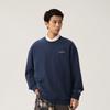 Li Ning Sports Lifestyle Series Pullover Long Sleeve Round Neck Drop Shoulder Sweatshirt Unisex sweatshirt Deep-Navy AWDUB69-6