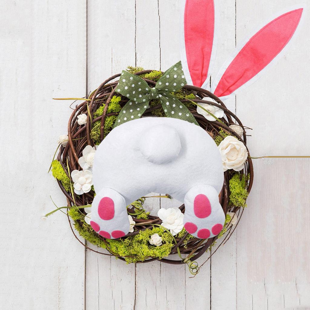 Kit Spring Outdoor Hanging Easter Wreath Easter Door Butt Decorations Home Decor Solar Gnomes Garden Decorations