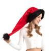 Cross-border Christmas Long and Short Plush Hat Gift Decoration.