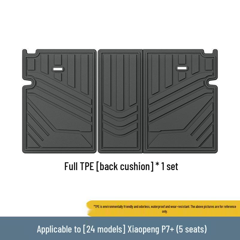 Compatible Trunk and Seat Backrest Mats for 2023-2025 Xiaopeng P7/P7i/P7+ Models - Full TPE Tailbox Protection