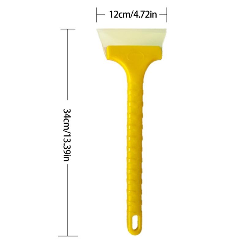 Multipurpose Rubber Squeegee With Extended ABS Handle Wiper Ice Scraper For Window Glass Tabletop Maintenance