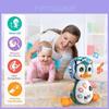 Adorável Pinguim Elétrico Oscilante de Brinquedo Com Luzes e Música Para Educação Infantil