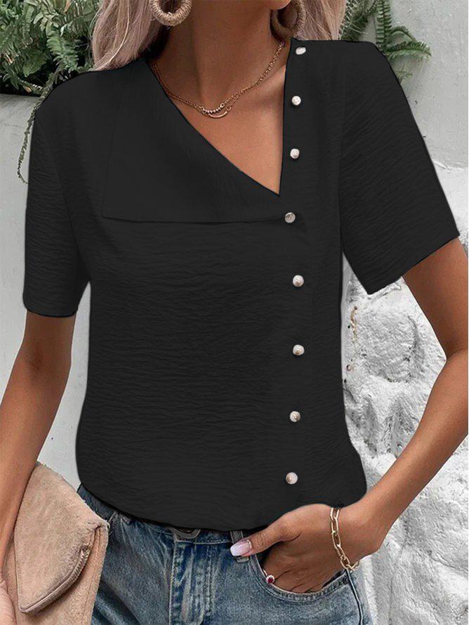 

2023 Европейская и Американская Весна/Лето Женская Рубашка Плюс Размер Ретро Из Хлопка и Льна С Коротким Рукавом Для Езды На Пригородах