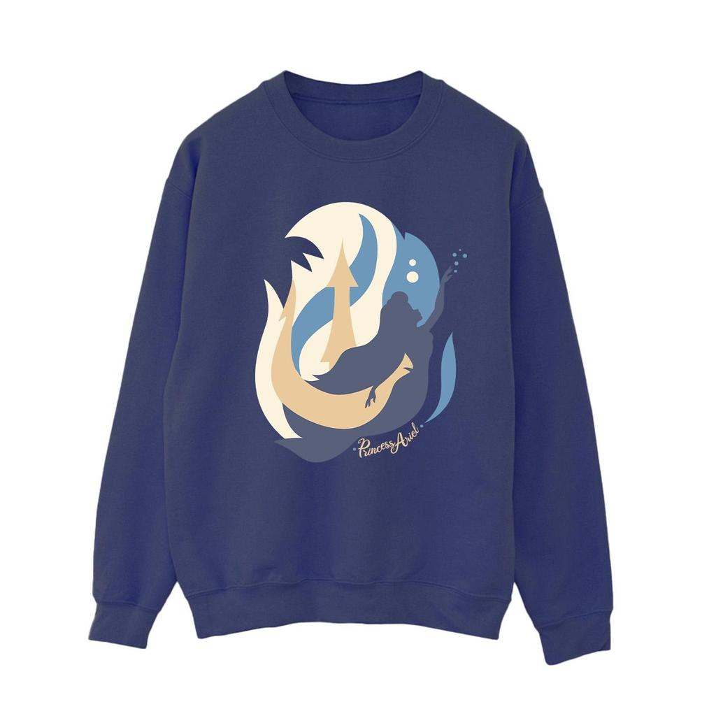 Disney Womens/Ladies The Little Mermaid Colour Silhouettes Sweatshirt