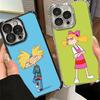 Cartoon Hey Arnold Helga Plating Telefoonhoesje Voor Xiaomi Poco X5 X6 X7 X8 Pro Max F8 Ultra F7 M8 M7 M5S Redmi 15C 15 14C 13C 13 X3