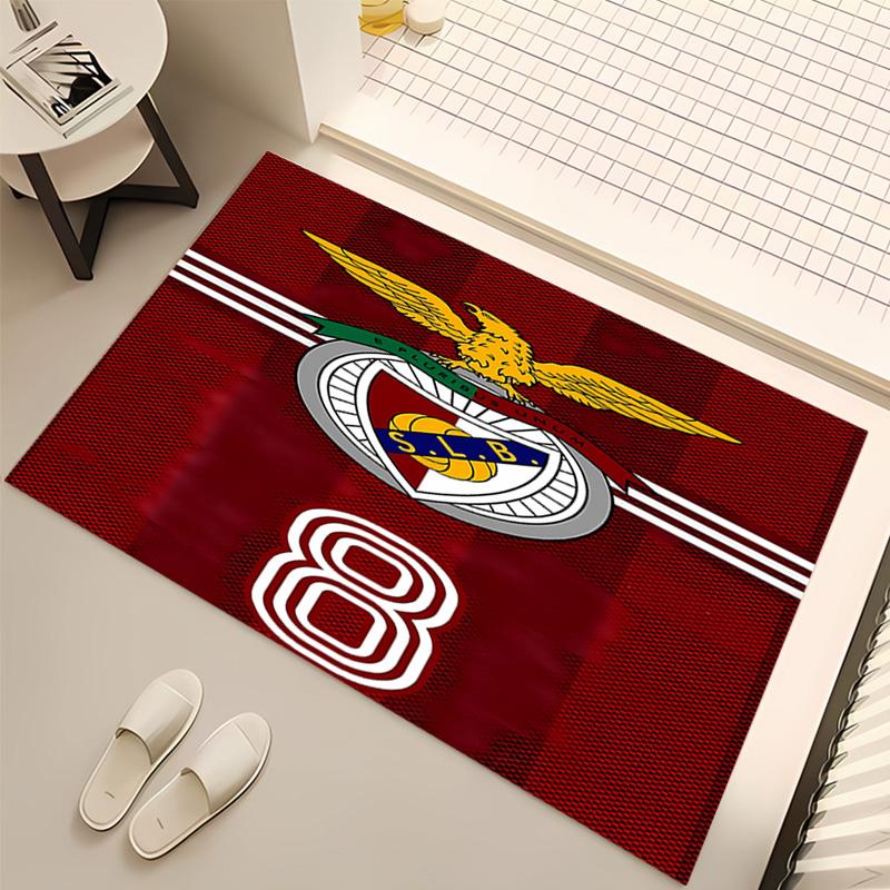 1pc Sport Lisboa e Benfica Print Area Rug - Soft, Washable Non-Slip Indoor Mat, Living Room, Home Office Decorative Rug,Office Decorative