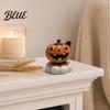 Halloween Party Supplies Spooky Figurine Small Resin Rotating Ghost Skull Pumpkin Gravestone Indoor Ornaments Statue Collectible Tabletop