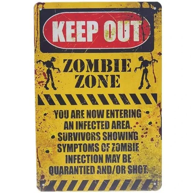 Vintage Warning Beware Metal Tin Signs Plaque  Wall Decoration Art Posters for Man Cave Home Cafe Garden Club Bar  Iron Paint