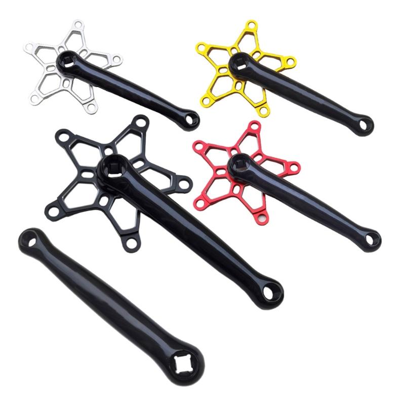 Bicycles Crank Arm Aluminium Alloy 170mm Bicycles Crankset Bike Pedal Crank Arm Replacements for Mountain Bike Road Bike