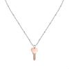 Collier En Acier Et Zircon - SAVL07