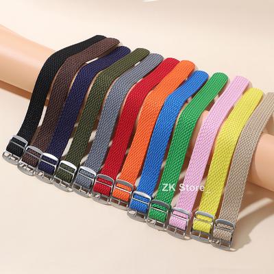Fabric Woven Nylon Watch Band Wristband Perlon Strap Watchband Replacement Men Women 14mm 16mm 18mm 20mm 22mm Sport Bracelet