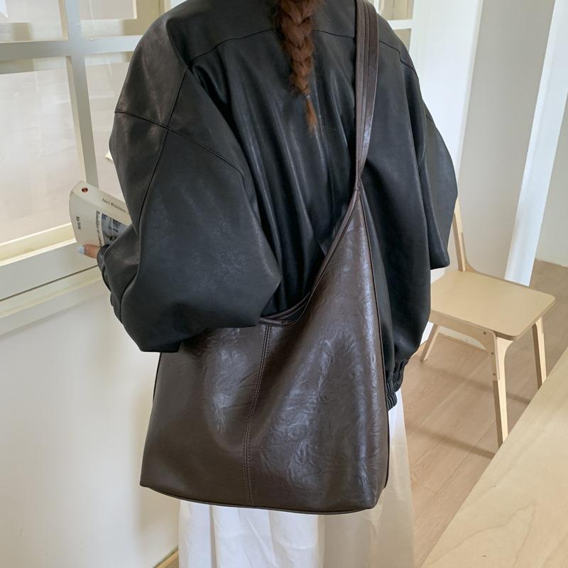 Bag Women's Large-capacity New Versatile Lazy High-end Single Shoulder Messenger Bag Commuter Tote Bag Tide