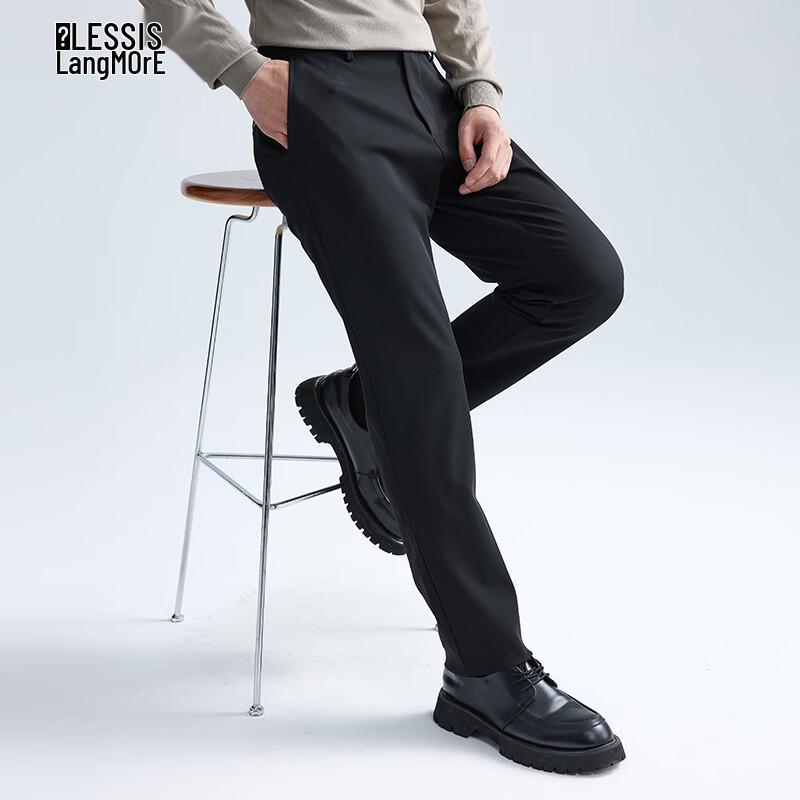 Lilang Men's Four-Way Stretch Thermal Fleece-Lined Casual Pants