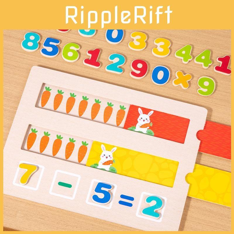 Educational Wooden Puzzle Toy With Math Skills Color Recognition For Gift Kids