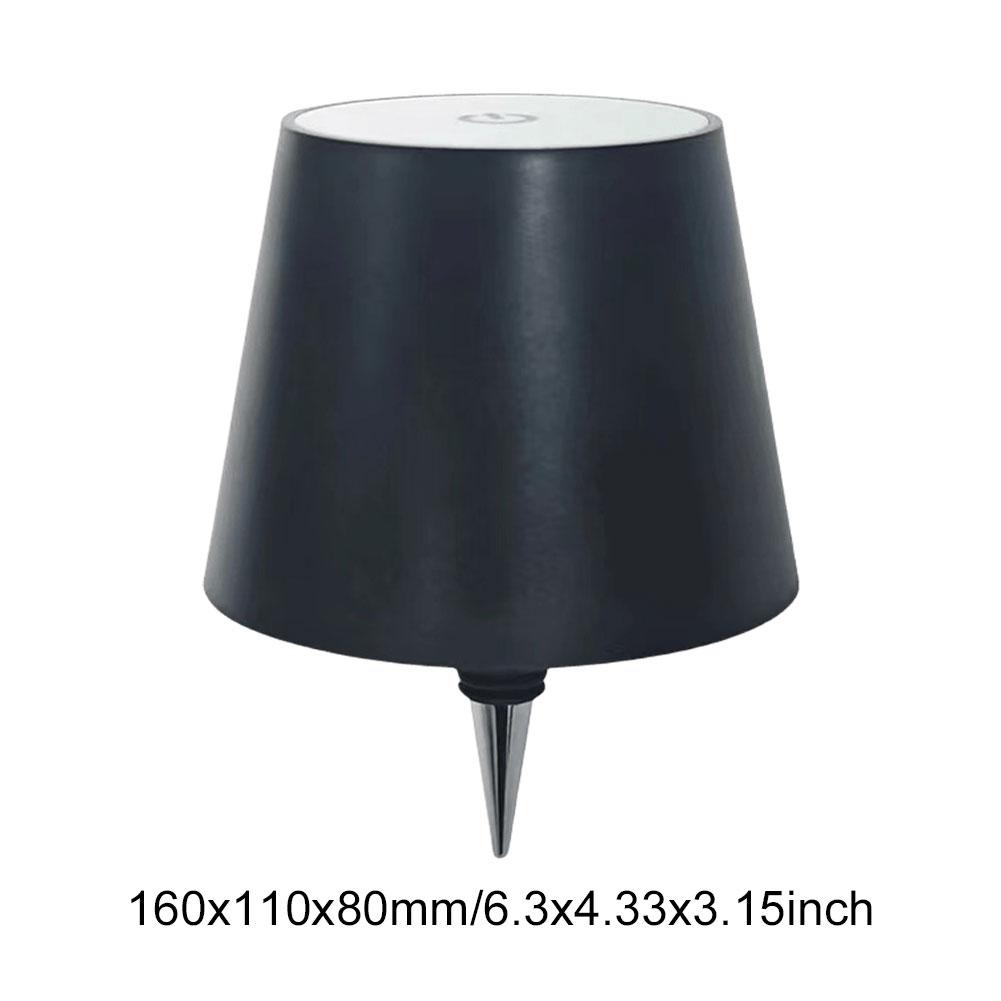 

Портативная сенсорная настольная лампа беспроводная лампа в виде винной бутылки свет для винных бутылок свет для обеденного стола украшение для рождественской вечеринки на день рождения чёрный