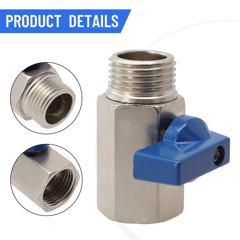 Rubinetto a Sfera di Chiusura Risparmio Idrico 1/4 -3/8 -1/2 Pollice Regolabile Nuovo di Zecca