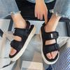2025 Summer New Sandals Men's Trendy Outer Wear Casual Flat-bottomed Slippers Thick-soled Sports Non-slip Beach Shoes