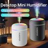Mini Humidificateur d'Air USB Diffuseur d'Arômes 180ml Purificateur d'Huiles Essentielles Vaporisateur de Brume Froide Voiture Maison Chambre LED Bureau humidificateur
