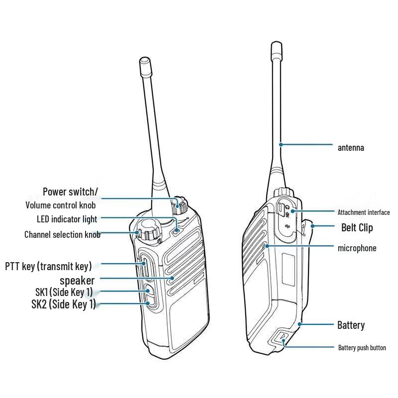 Hytera TD550 U(1) Digital Walkie-Talkie (CN Version)