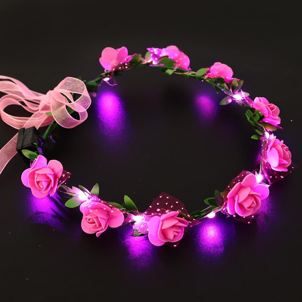 Simulated Roses Light-emitting LED Garland