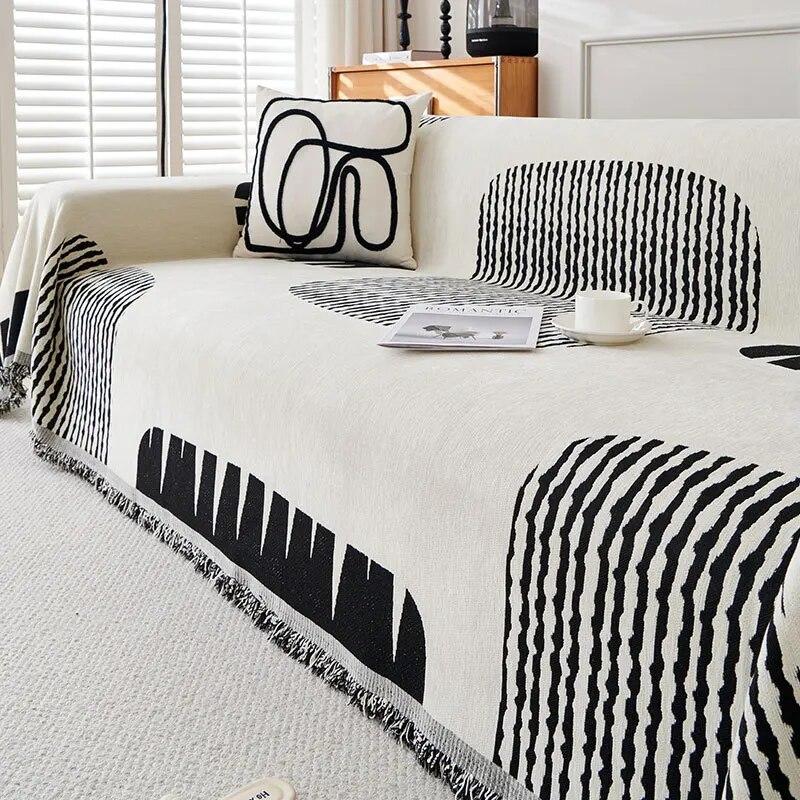 New Minimalist Sofa Towel Chenille All-season Universal One Piece Cover Anti Slip Dustproof Seat Cushion Available On Both Sides