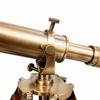 Brass Telescope with Wooden Tripod, Nautical Decor Telescope, Maritime Spyglass, Antique Brass Floor Telescope, Explorer Gift