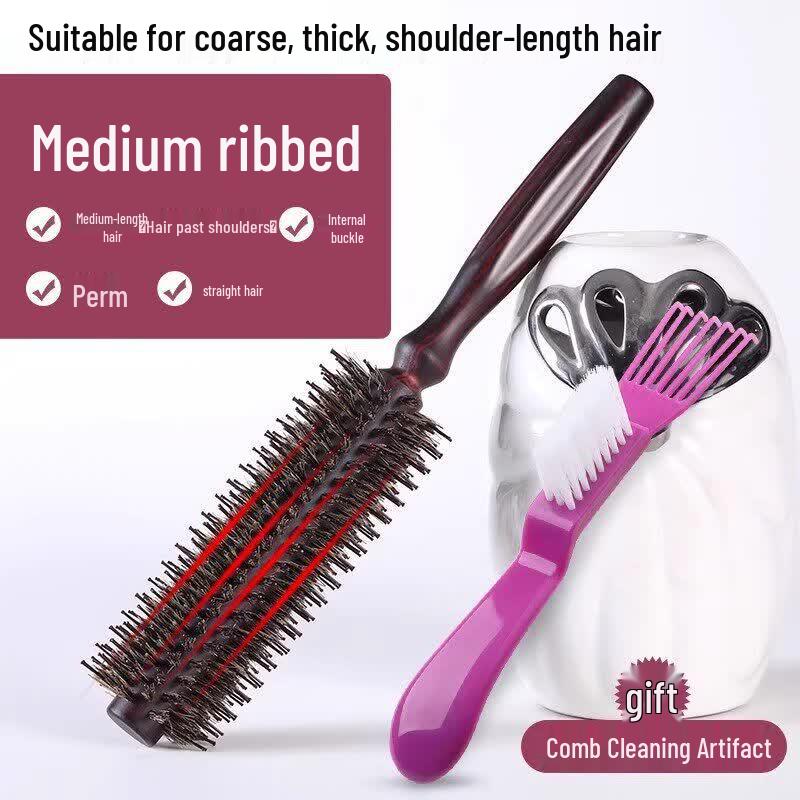Boar Bristle Round Hair Styling Brush