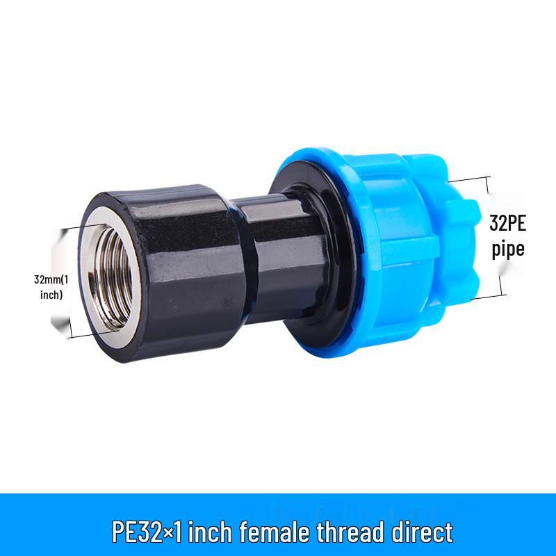PE Quick Connect Water Pipe Fittings: 4-Point, 6-Point, 25mm Direct Tap Union