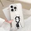 Cute S-Shinobu K-Kochos Phone Case For Iphone17 16 15 11 13 14 Pro Max 7 8 Plus X Xr Xs Max Se2020 12mini Transparent Cov