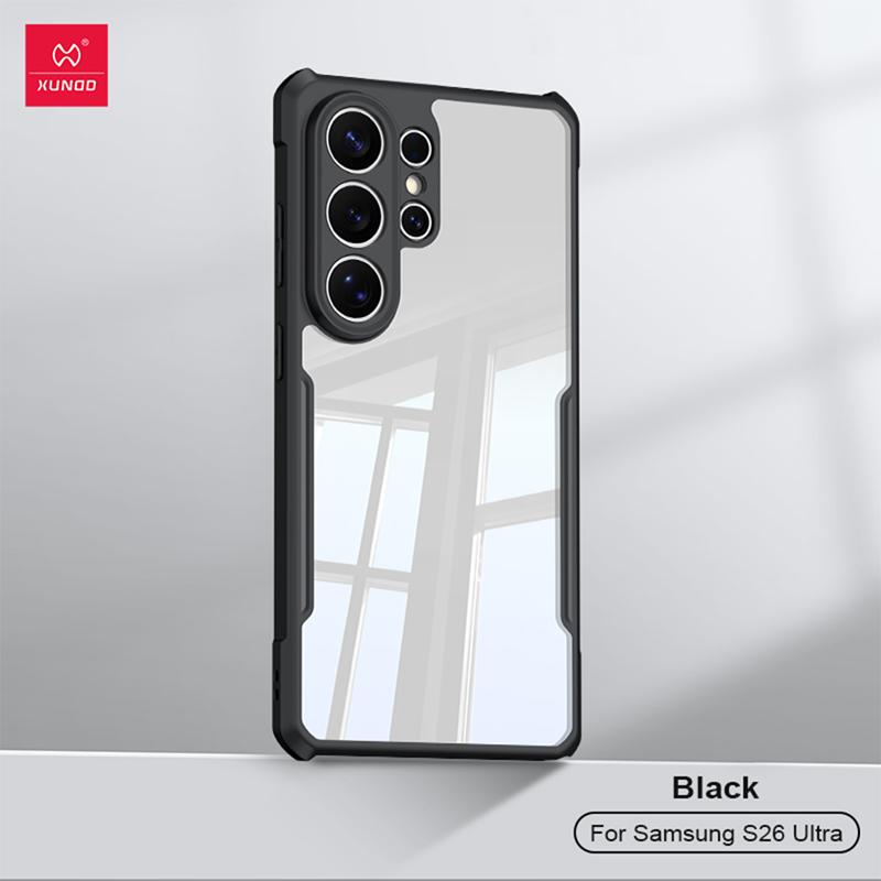 For Samsung Galaxy S26 Ultra Case XUNDD Magnetic Airbags Shockproof Transparent PC+TPU Camera Protection Cover for S26 Ultra Galaxy S26 Ultra