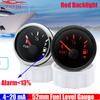 4-20мА 52мм Датчик рівня палива з сигналізацією Миготливий поточний сигнал Індикатор бака для масла Водонепроникний червоний світлодіод для автомобіля човна