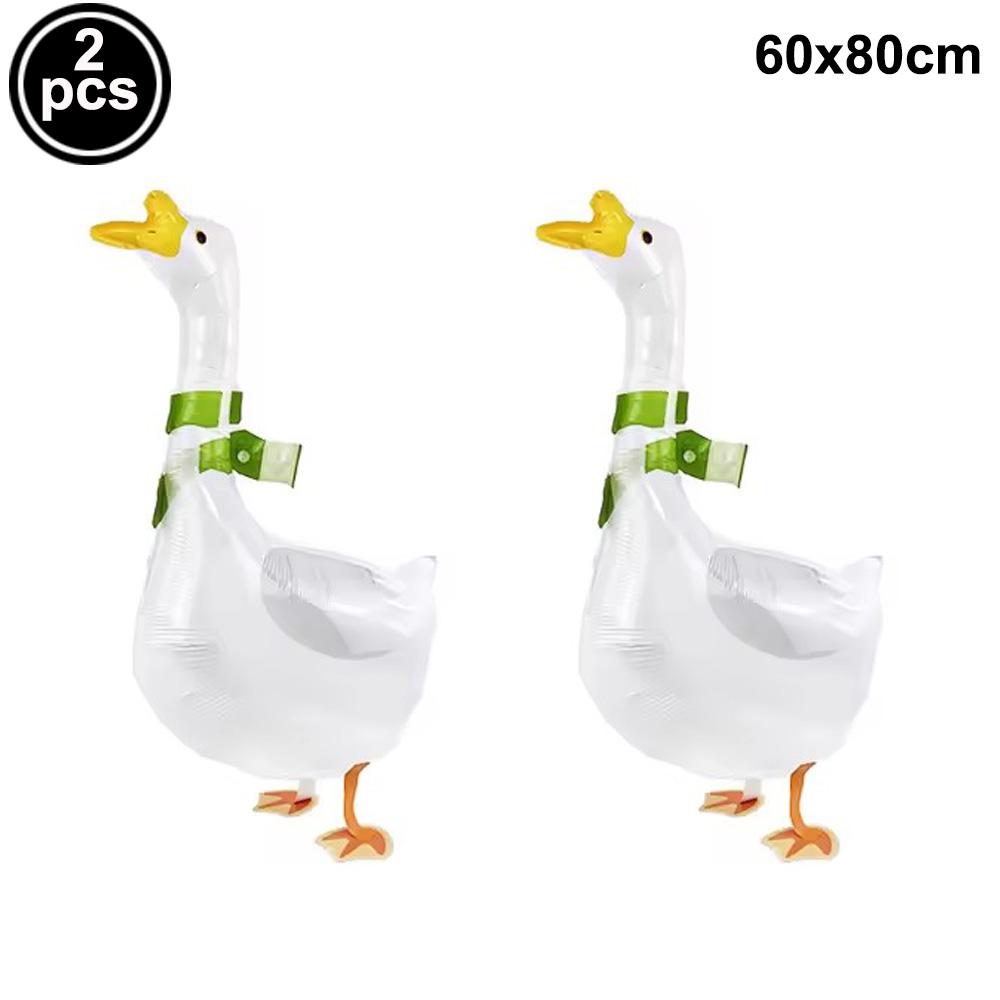 Farm Chick Foil Balloon White Goose Duck Pig Sheep Chicken Walking Animal Balloons Baby Shower Farm Theme Birthday Party Supplie