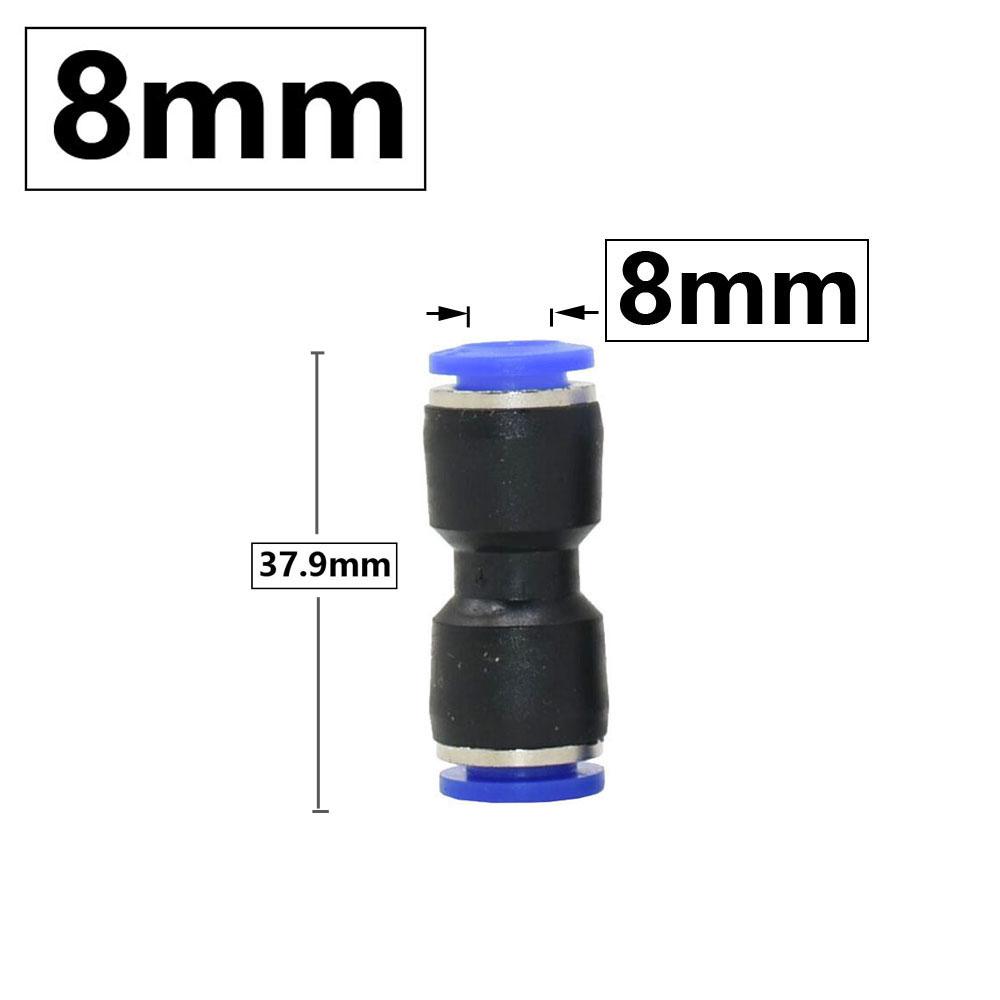 6mm 8mm Pneumatic Fitting Tee Elbow Straight Plug Valve Air Quick Connector Water Push In Hose Couping PU PY PK PM PZA HVFF
