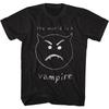 Camiseta Masculina de Manga Curta Retrô dos Anos 90 da Banda "Smashing Pumpkins" com um Pequeno Design de Monstro.