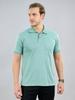 Men Regular Fit Sea Green Tshirt