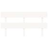 VidaXL Headboard White 164x3x81 Cm Solid Pine Wood 819081