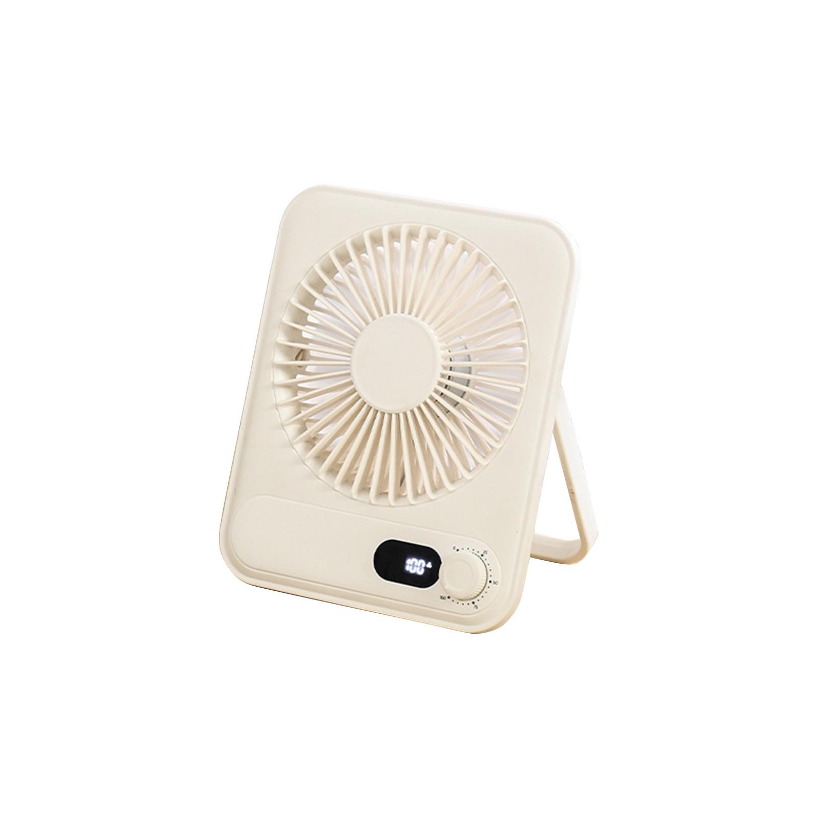 

Маленький настольный вентилятор Персональные вентиляторы: 2000 мАч 10 часов аккумулятор тихий настольный вентилятор портативный перезаряжаемый дорожный One Size белый