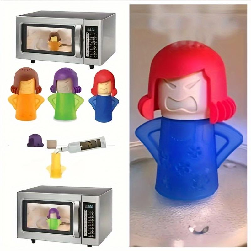 Microwave Cleaning For Ladies Angry Mama Steam Cleaner Removers Creative Spray Design Eco Vinegar Water Kitchen Office Gadgets
