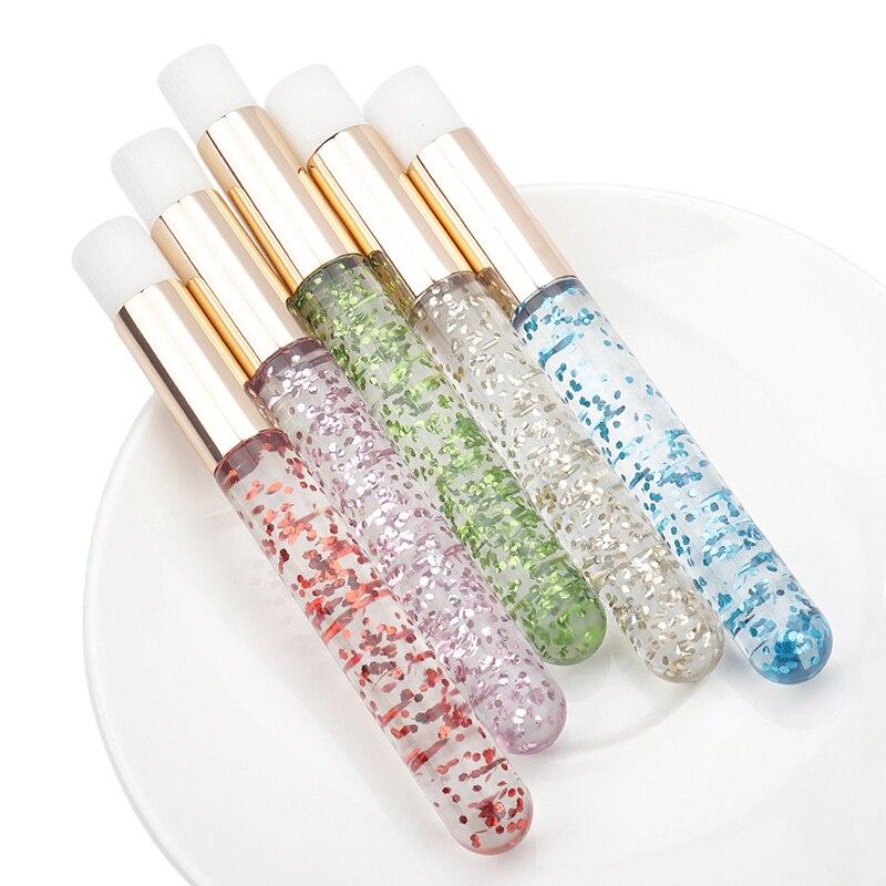 Wholesale  Crystal Eyelash Cleaning Brushes For Eyelash Extensions Nose Blackhead Cleansing Brushes Lash Comb Makeup Tools