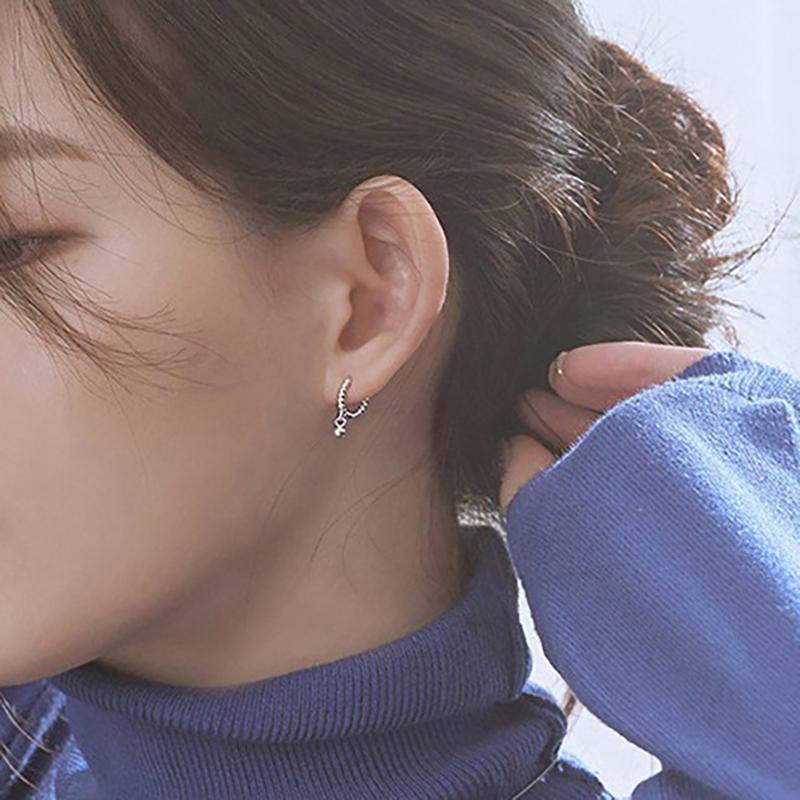 Silver Color Butterfly Flower Bow Zircon Earrings Women Luxury  Gorgeous Jewelry Accessories