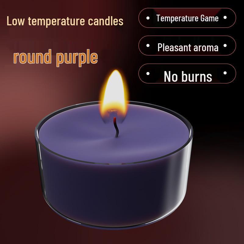 Rose-Scented Long-Lasting Romantic Candles for Low-Temperature Aromatherapy and Sensual Foreplay