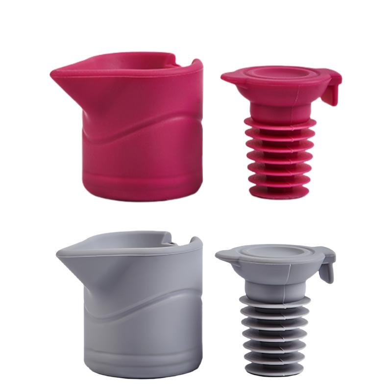 Heiß verkaufender weicher Silikon Rotwein-Verschluss Champagner-Verschluss Zuhause kreative Konservierung auslaufsicherer Verschluss Wein