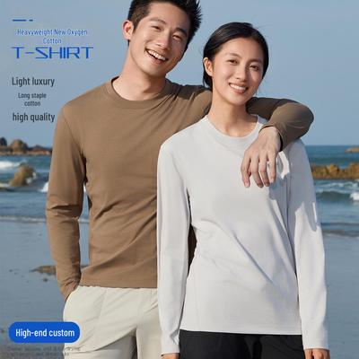 Custom High-End Long-Sleeve Workwear: Logo Print & Embroidered Couple Culture Shirt for Spring/Autumn