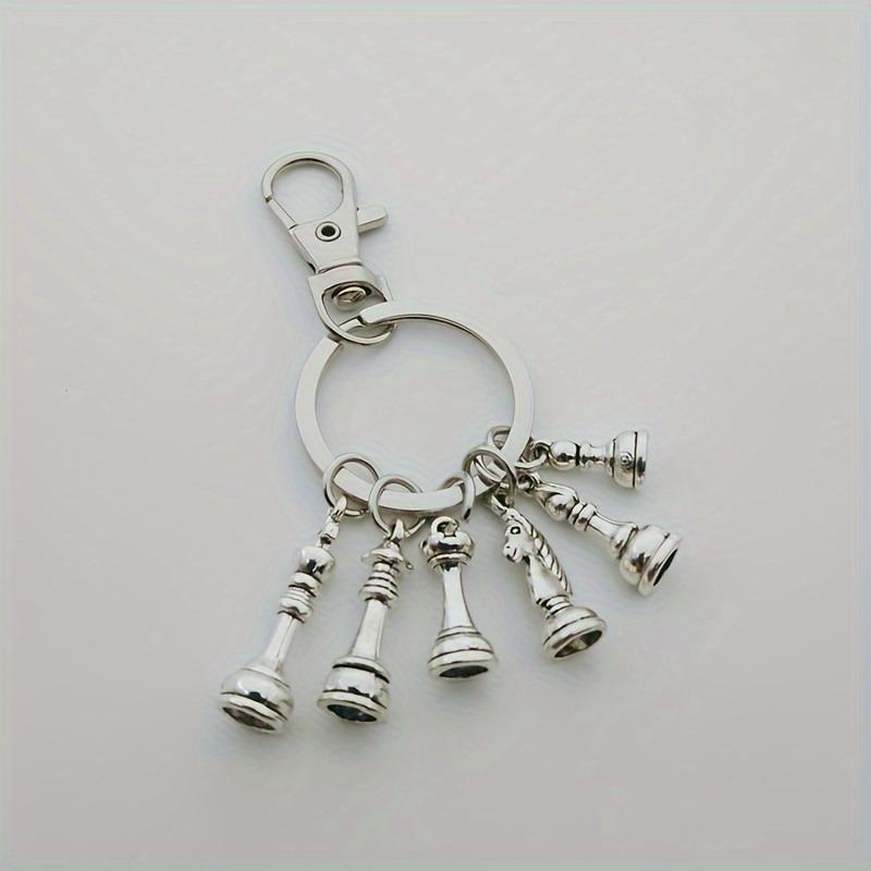 Retro European Chess Keychain - Creative Gift for Chess Lovers