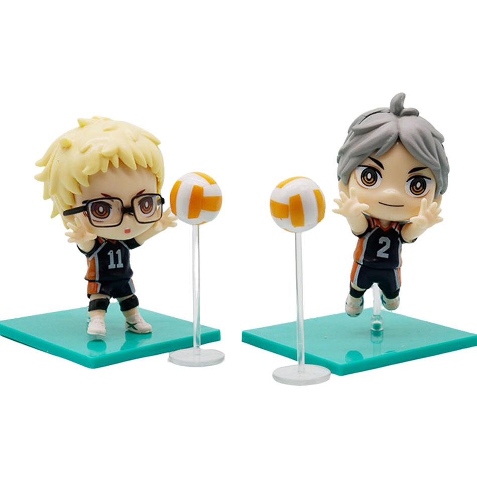 Best 8pcs Haikyuu!! Multi-character Action Version Cute Anime Figures Models Collectible Toys, Kids Gift & Christmas Gift