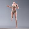 Scale Seamless Female Figure 12 Inch Super Flexible Steel Frame Construction Silicone Smooth Skin Miniature Action Figure Doll with Detachable Feet